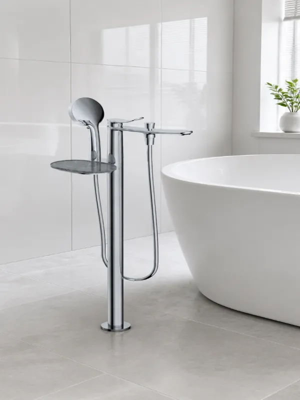 Robinet de baignoire au sol