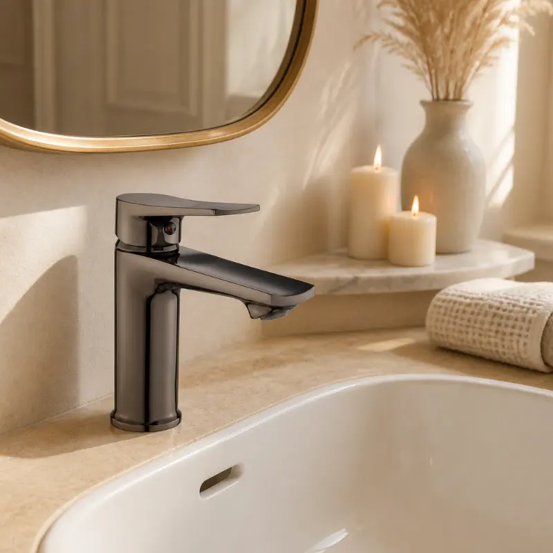 Robinet de lavabo à poignée unique