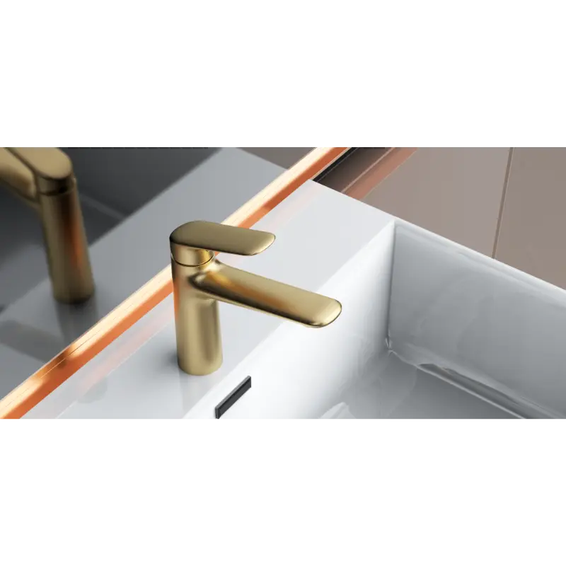 Robinets de lavabo cascade monotrou pour lavabo de salle de bain